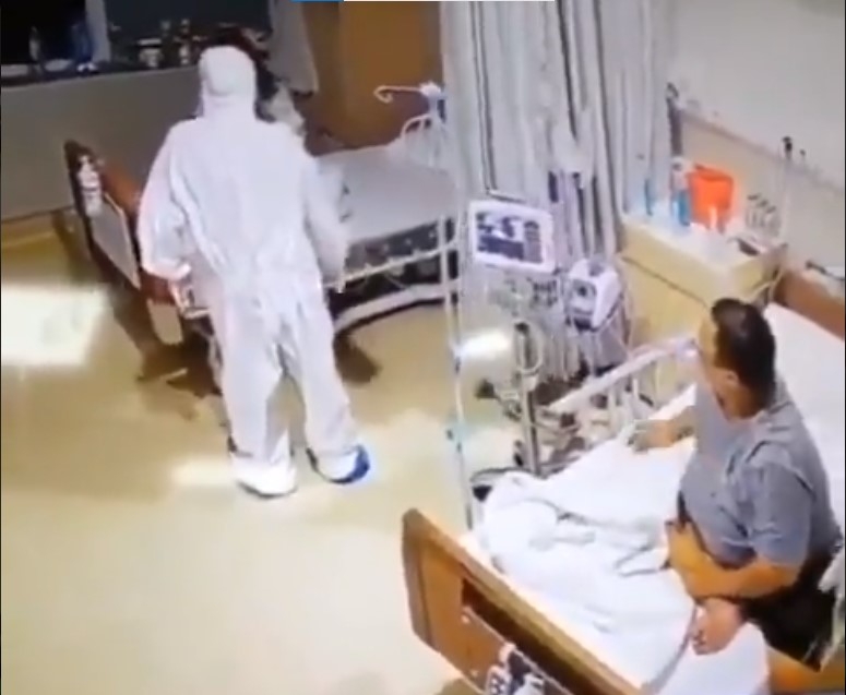 El video fue grabado en un hospital de Vietnam