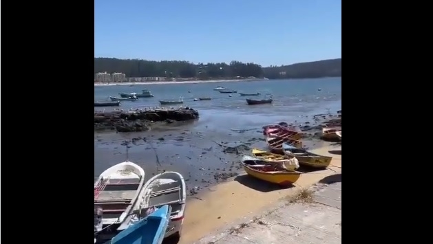 Evacúan a bañistas tras alerta de tsunami en las costas de Chile