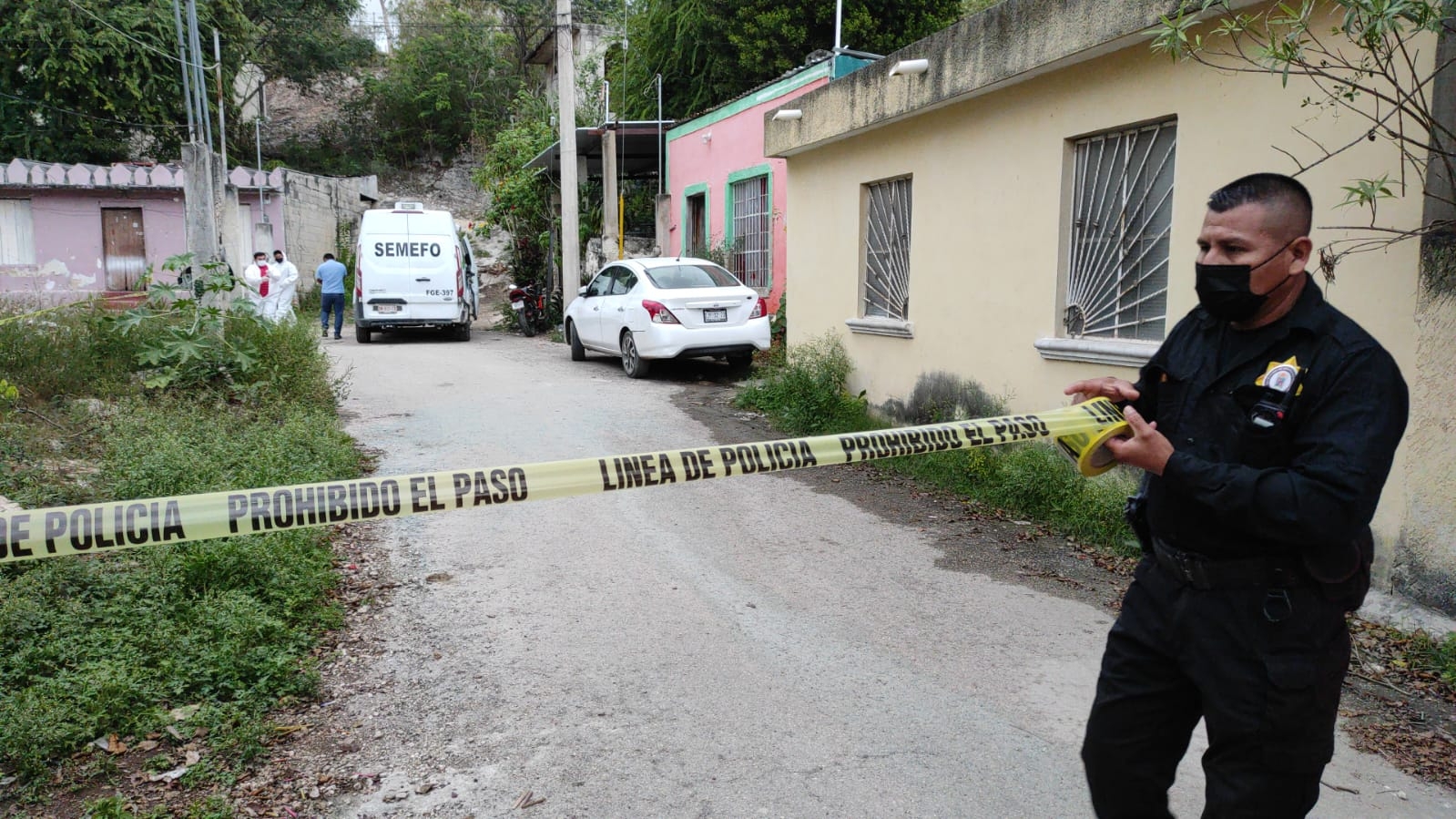 La zona fue acordonada por elementos de la policía