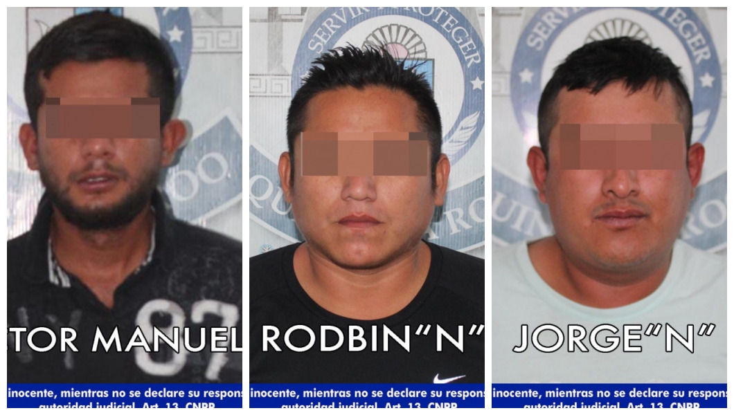 Capturan a tres narcomenudistas en una playa de Cancún