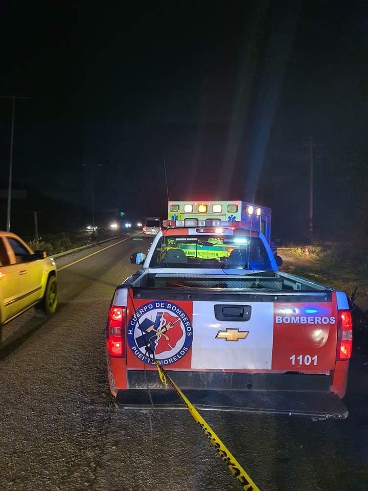 Mueren dos motociclistas al accidentarse en la Carretera Federal Puerto Morelos-Cancún