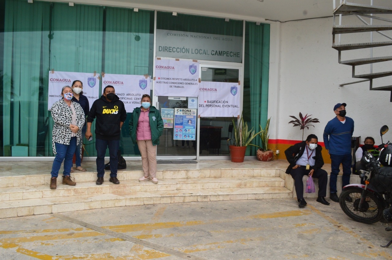 Las oficinas de la Conagua quedaron en paro de labores