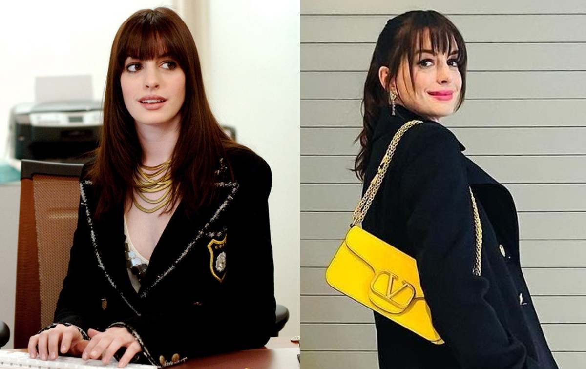 Anne Hathaway recrea icónico look de “El diablo viste a la moda” más de 15 años después