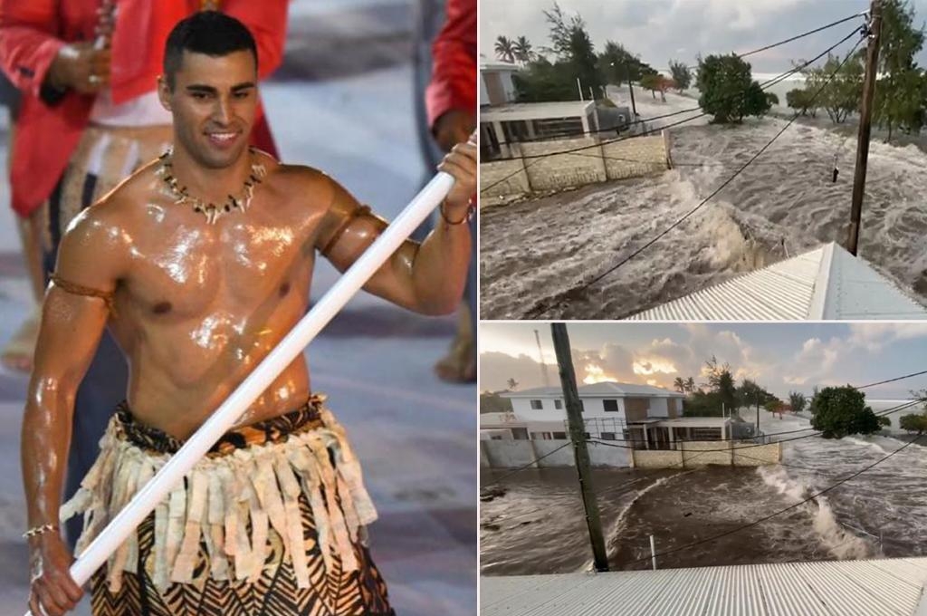 Pita Taufatofua publicó en Instagram que está tratando de localizar a su padre, tras la erupción del volcán de Toga