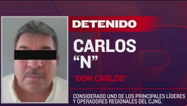 Sedena detiene a "Don Carlos", líder operativo del CJNG en Puerto Vallarta