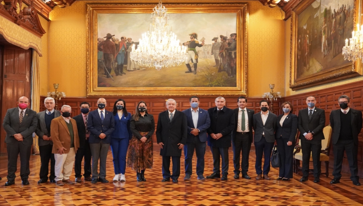 El presidente Andrés Manuel López Obrador se reunió, en Palacio Nacional, con el gobernador de Guanajuato, Diego Sinhue Ramírez Vallejo