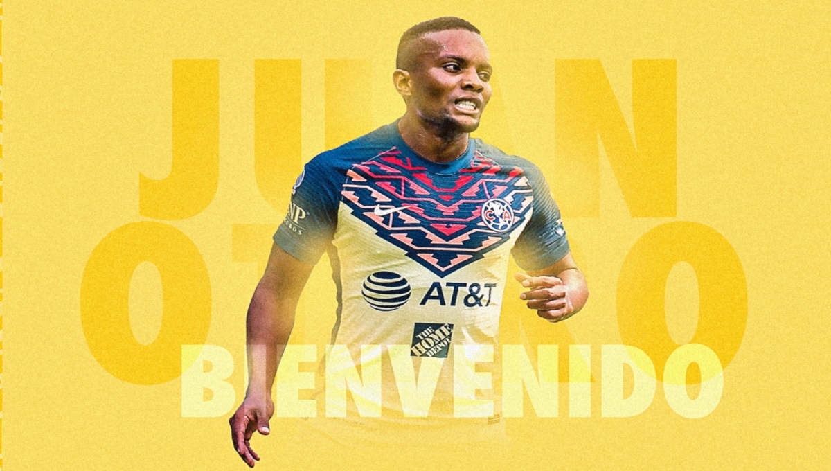 
El América oficializó el fichaje del colombiano Juan Otero, quien es su nuevo jugador para el Clausura 2022 de la Liga MX