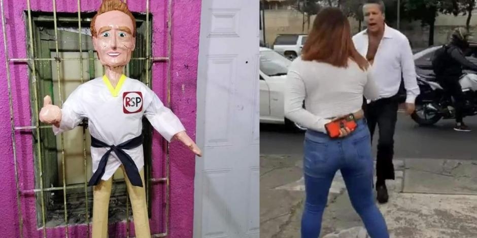 Piñata de Alfredo Adame se hace viral en redes sociales