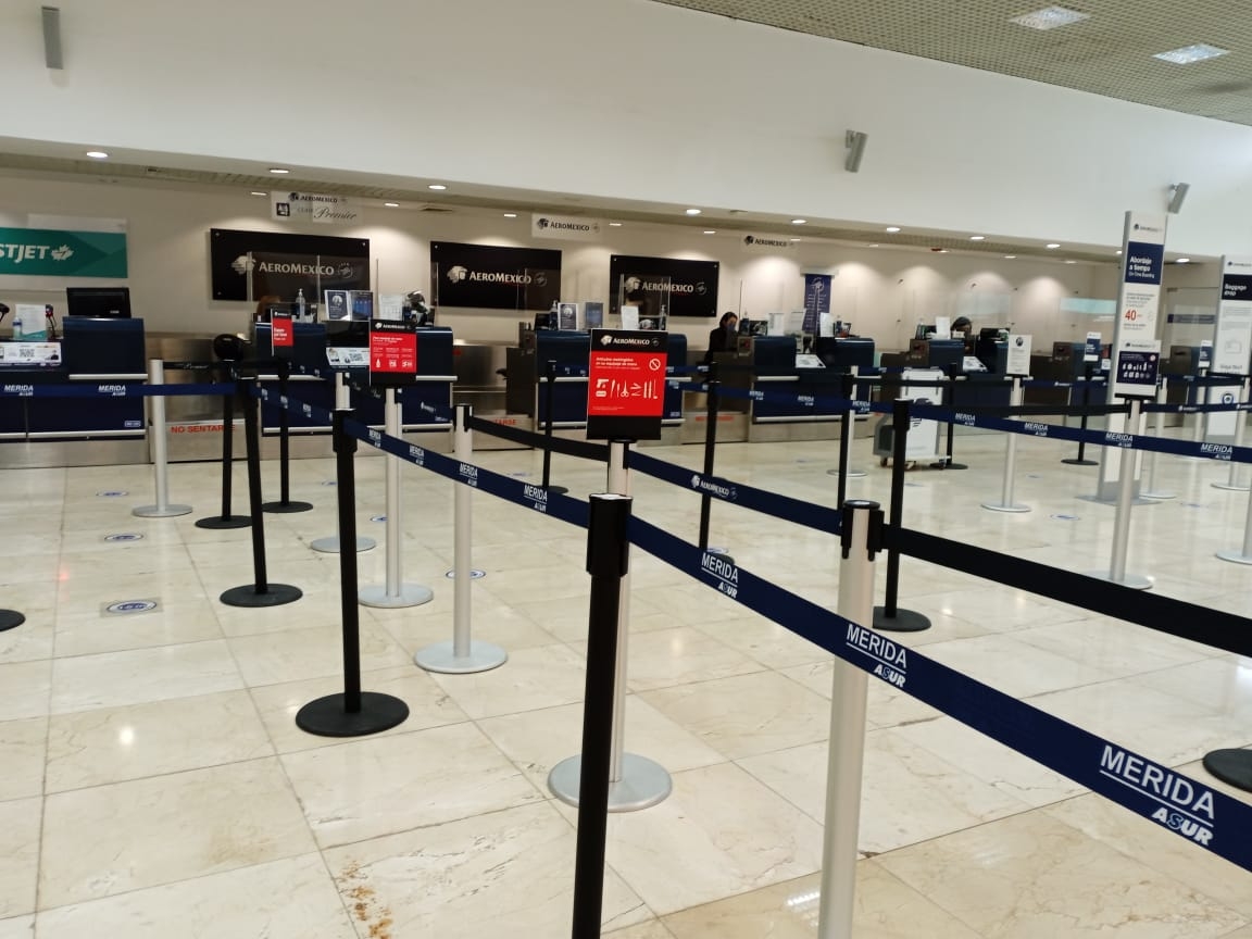 Aeroméxico cancela dos vuelos de la ruta Mérida-CDMX hoy sábado