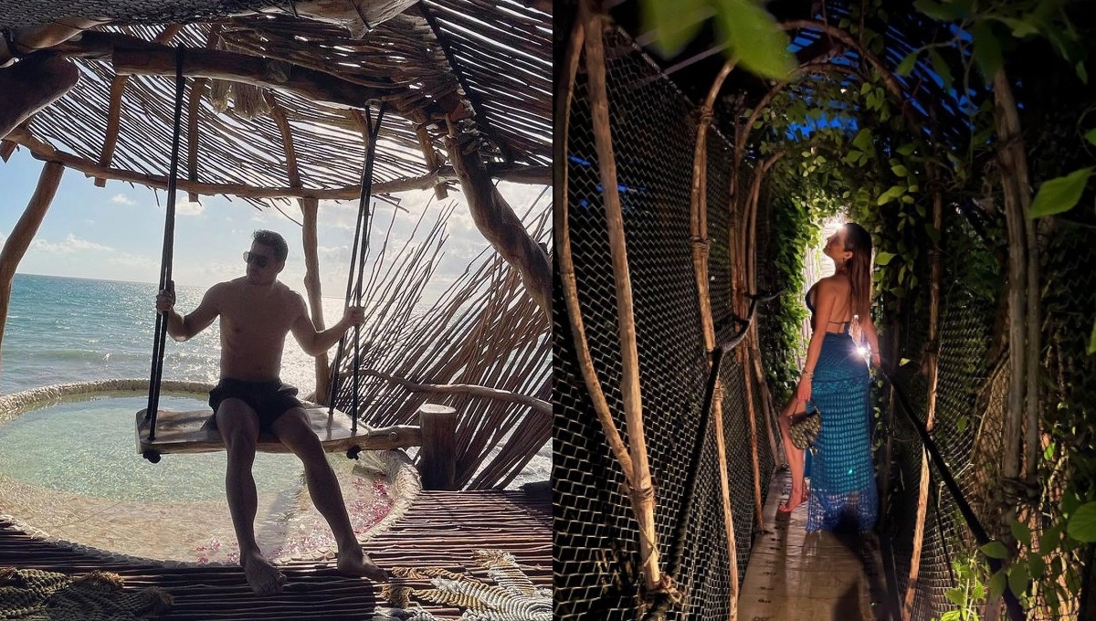 Cynthia Rodríguez y Carlos Rivera comparten sensuales fotos de sus vacaciones en la playa