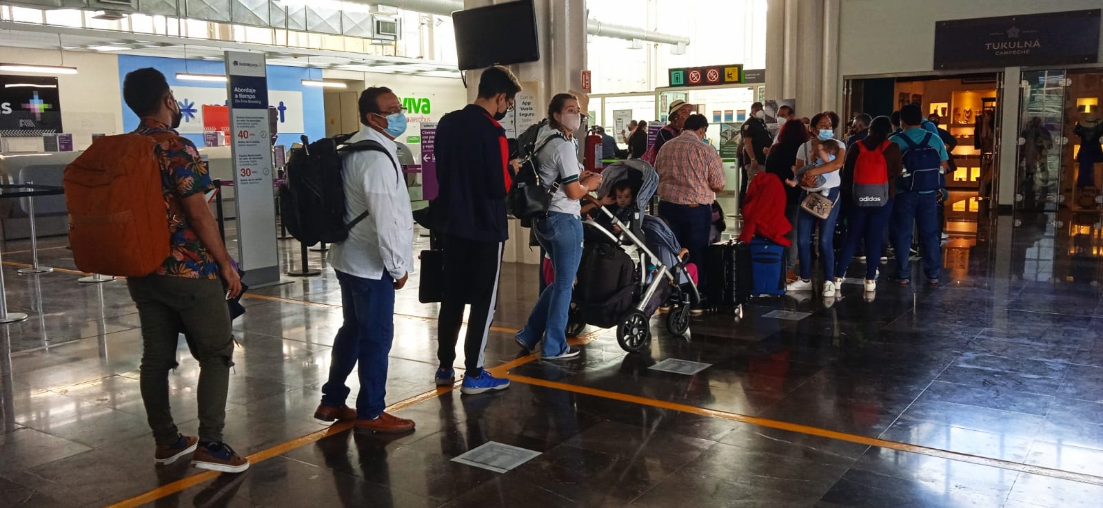 Los vuelos retrasados en el aeropuerto de Campeche estaban programados a las 8:00 y 11:00 horas