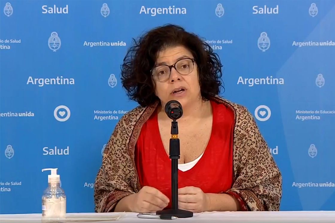 La ministra de Salud, Carla Vizzotti, aseguró que ómicron ha tomado por sorpresa a la Argentina. Foto: Ministerio de Salud