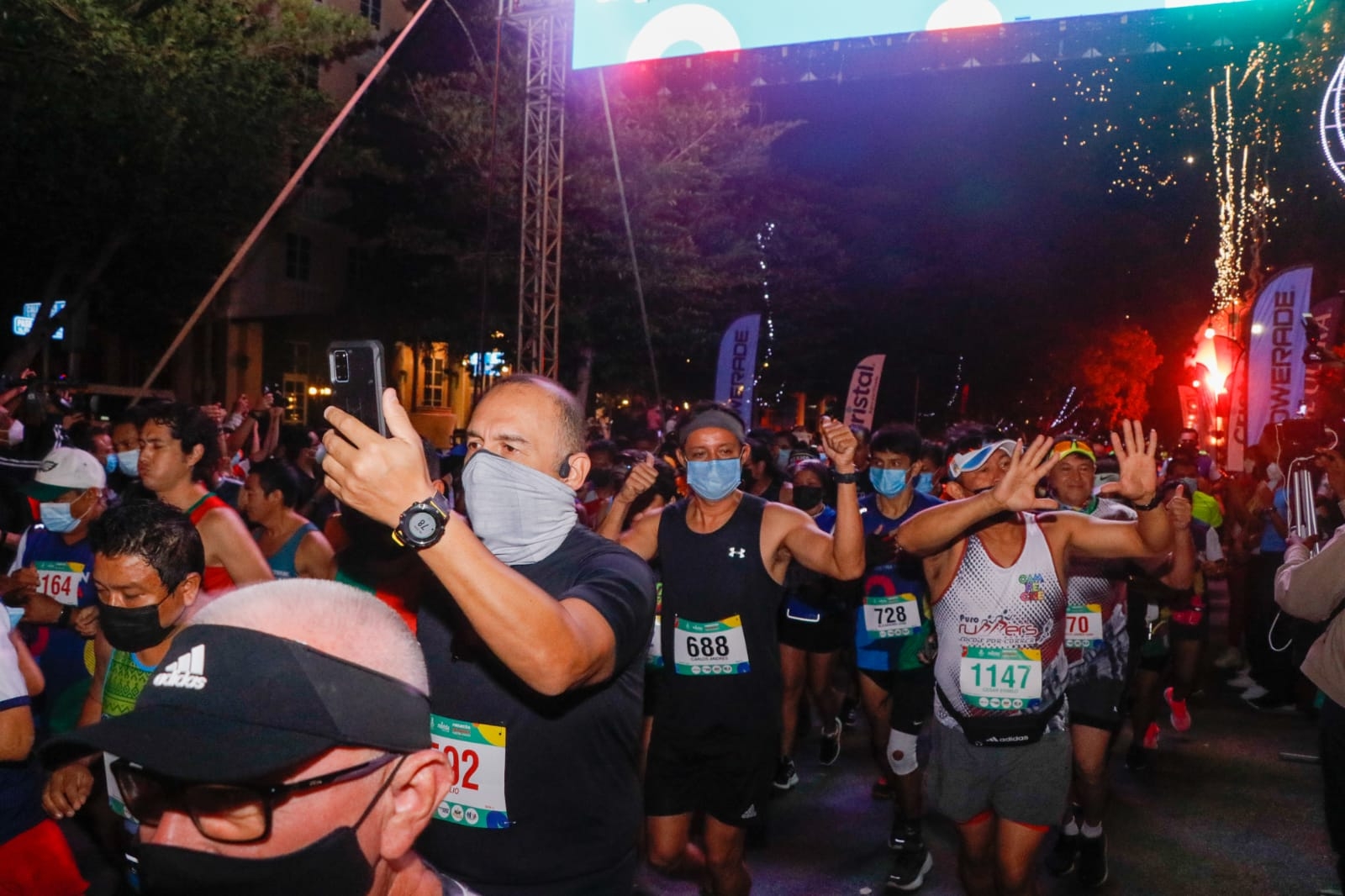 La maratón de la ciudad de Mérida se llevó a cabo en el Monumento a la Patria