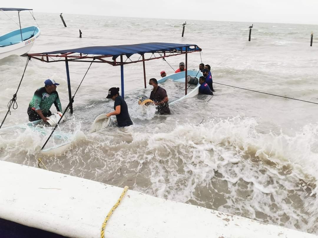 Más de 8 embarcaciones se encuentran hundidas en el mar de Campeche