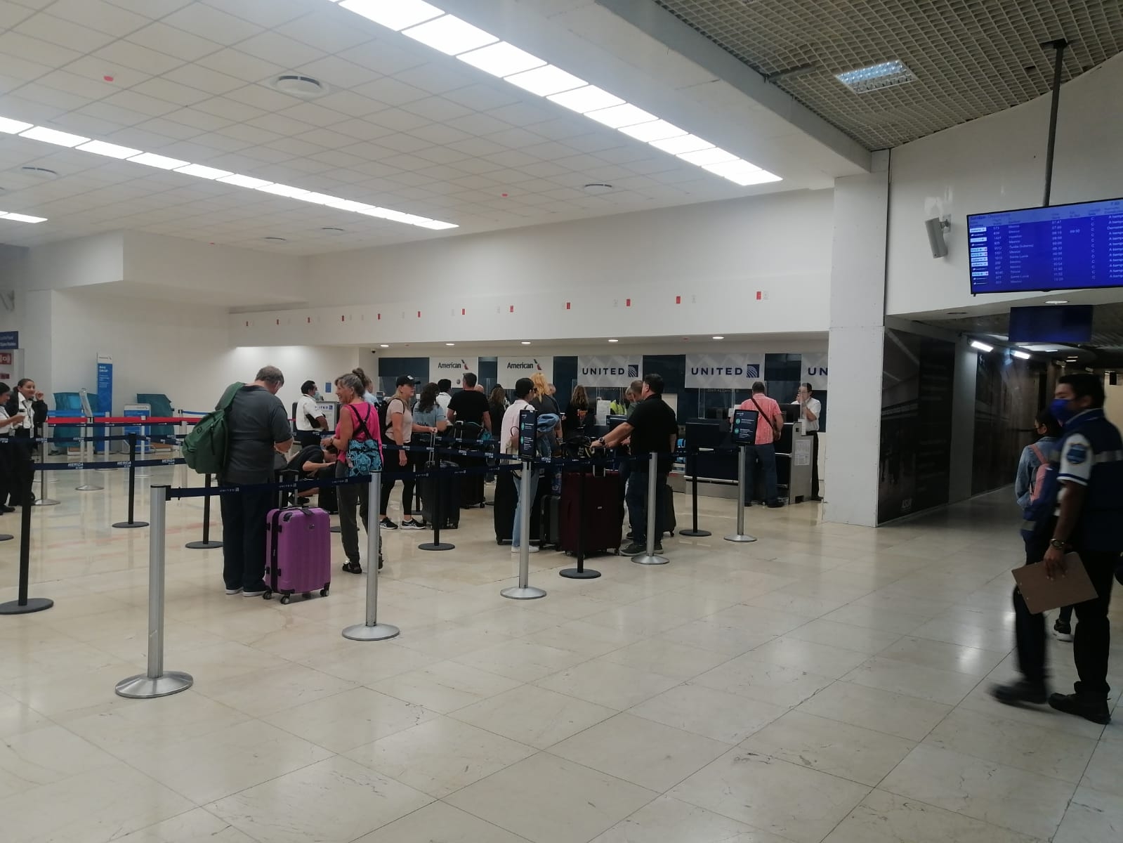 Para este sábados los vuelos de mayor afluencia en el aeropuerto de Mérida son hacia la CDMX, Monterrey y Guadalajara