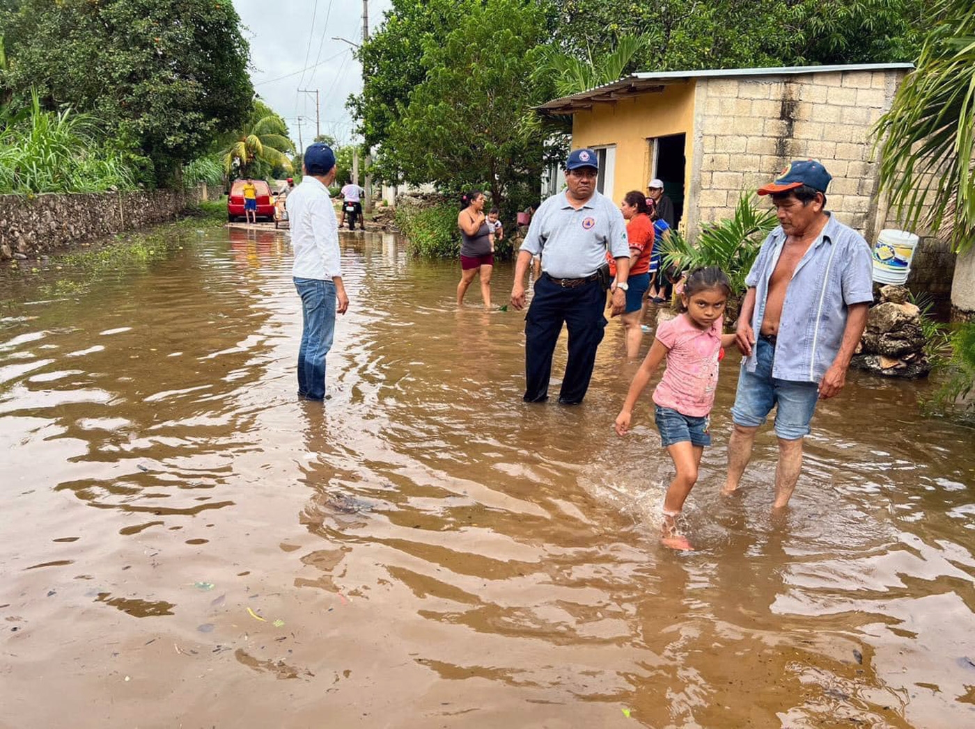 Los efectos de la tormenta Karl provocaron afectaciones severas para decenas de familias en Sotuta