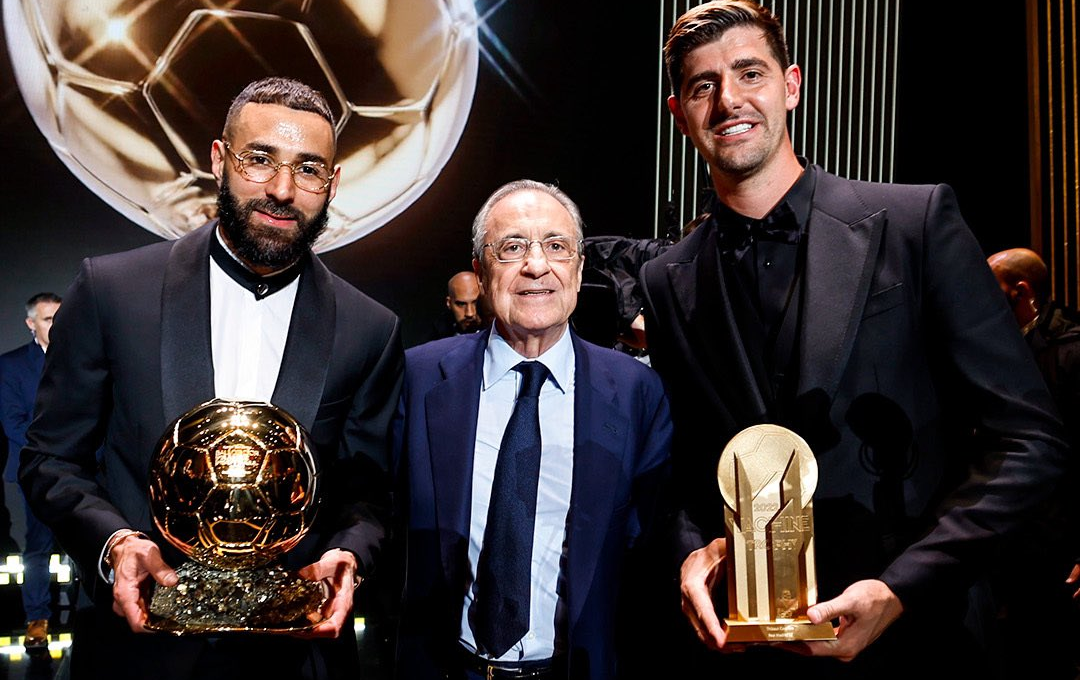 Thibaut Courtois se coronó como el mejor portero del mundo en la entrega del Balón de Oro