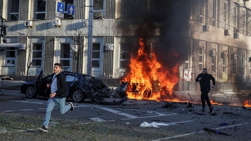 Al menos dos muertos y un herido en el nuevo ataque ruso a Kiev, Ucrania