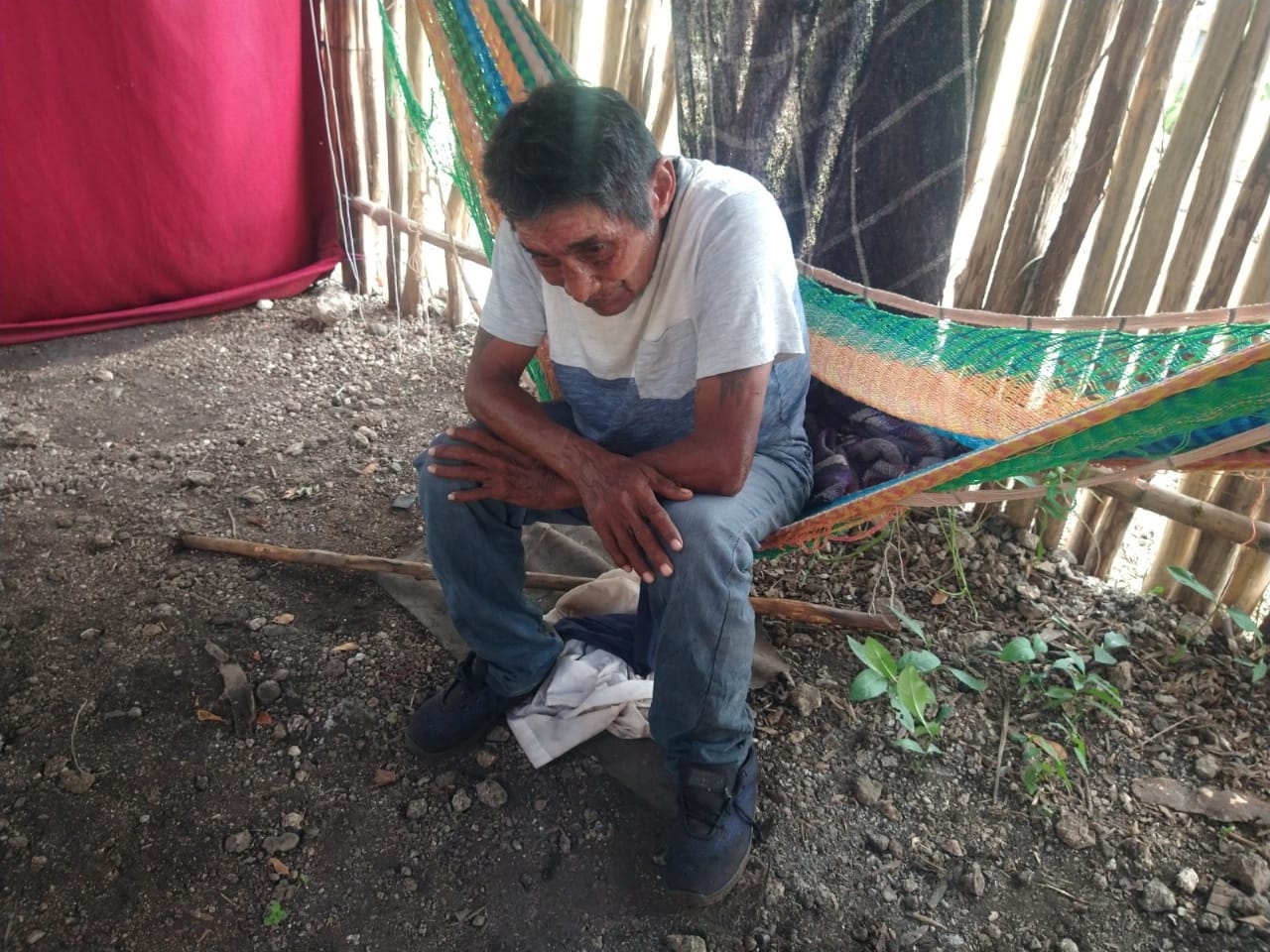 El abuelito fue asaltado y le prendieron fuego a su vivienda en la colonia Ejidal pensando que se encontraba dentro