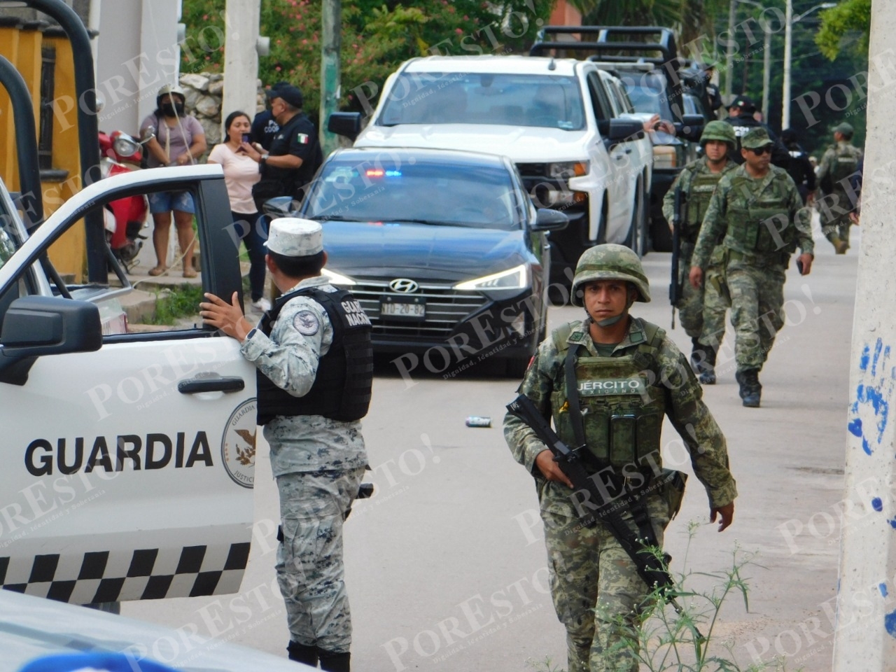 El operativo fue realizado por la Guardia Nacional y el Ejército