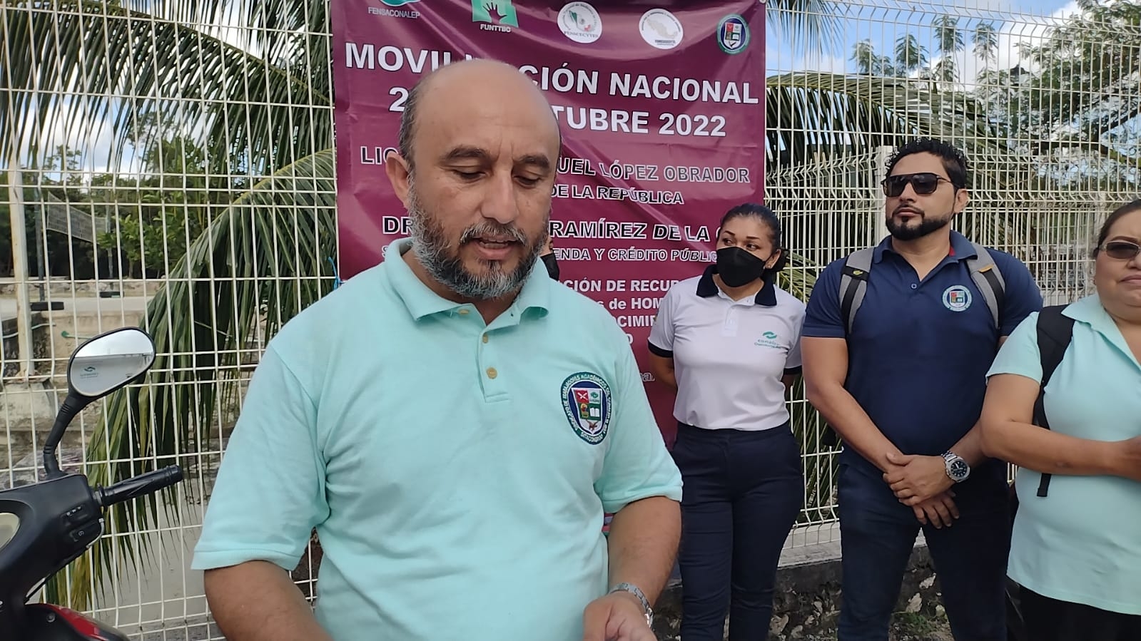 Docentes de Felipe Carrillo Puerto se unen a la movilización nacional del Conalep