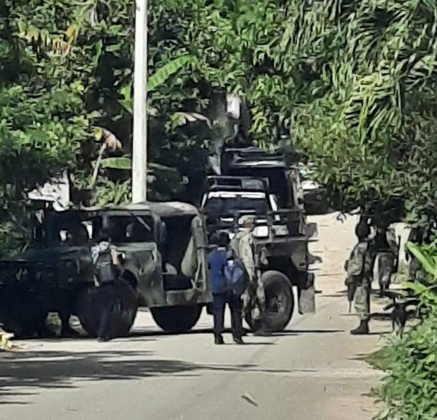 Un convoy de la Sedena recorrió la comunidad de Tihosuco y la Zona de los Chunes