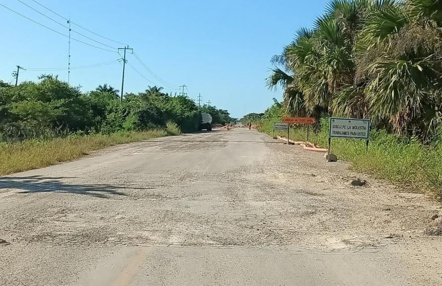 Ciudadanos exigen la reparación de carretera Kantunilkín-Chiquilá