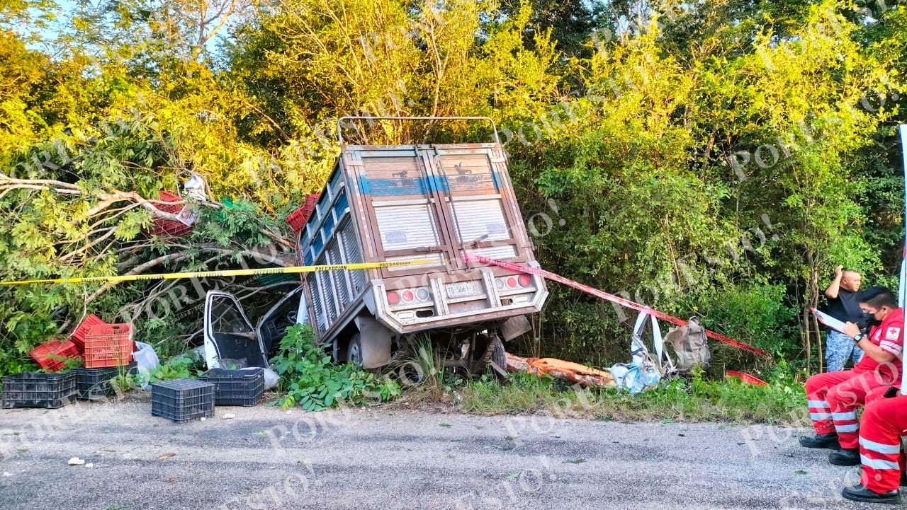 Abuelito muere en un accidente en el tramo Tekax-Tixméhuac