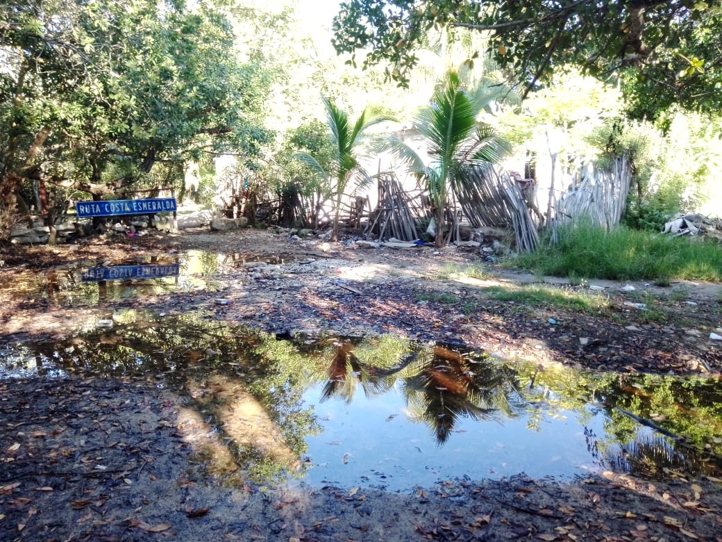 Viviendas de Chabihau comienzan a inundarse por la creciente marina en la ciénega