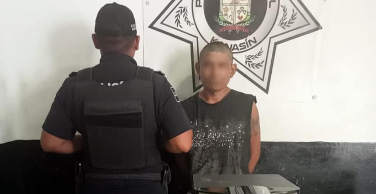 Detienen a hombre por robar un estéreo y bocinas en una vivienda de Kanasín