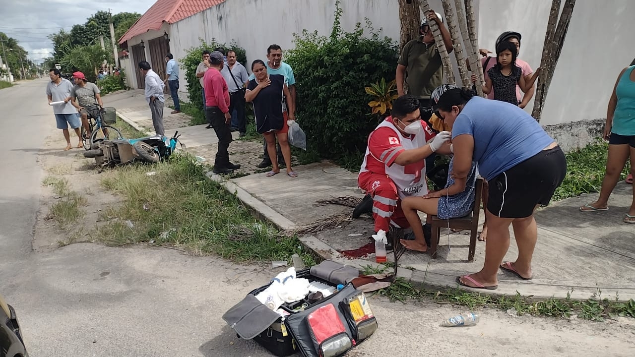 La menor fue atendida por paramédicos de la Cruz Roja