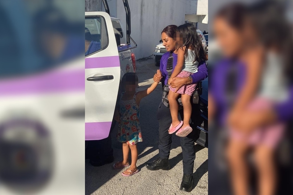 Rescatan a dos niñas abandonadas en Cancún; su mamá no regresó