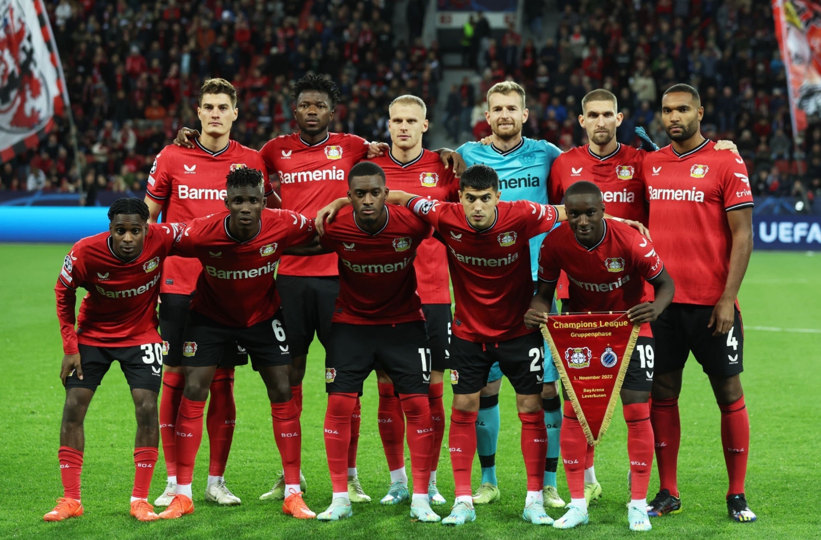 Leverkusen a la Europa League tras empatar con el Brujas en Champions League