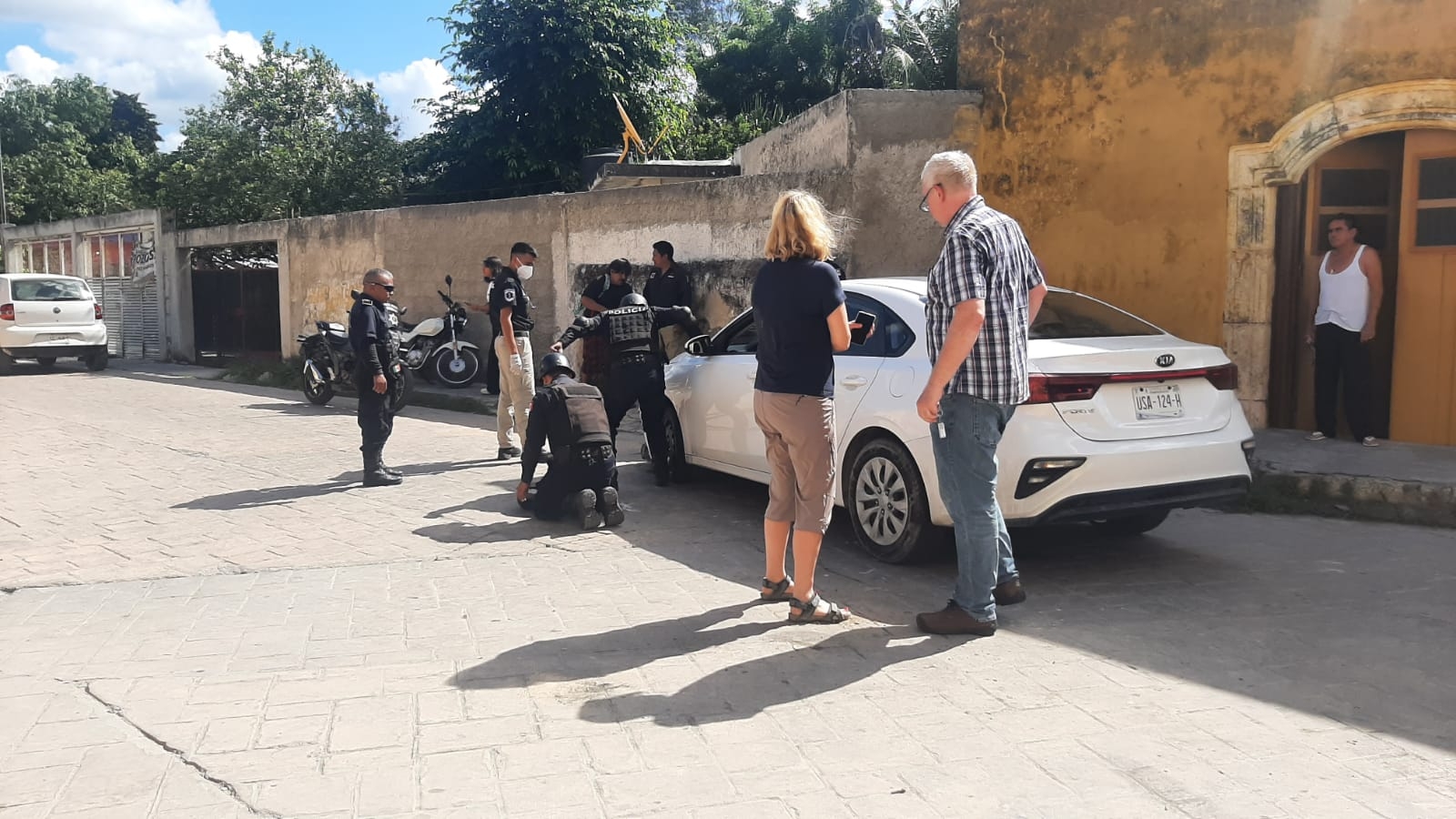 El turista no respetó la señal de alto