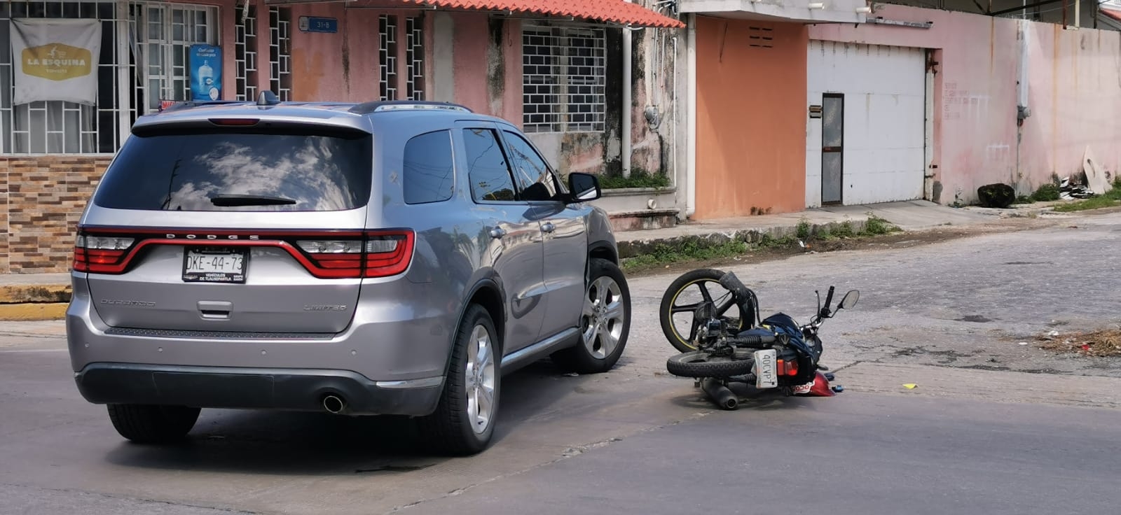 El lesionado fue llevado a una clínica para su atención médica