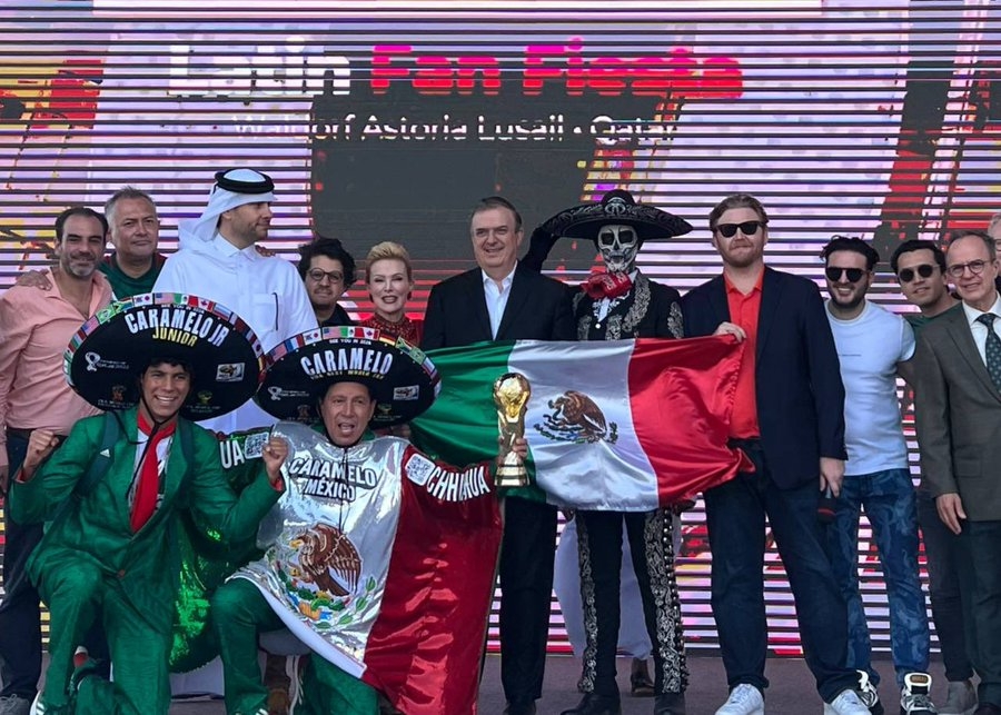 Desde Qatar, Marcelo Ebrard se prepara para el mundial de 2026 en México: VIDEO