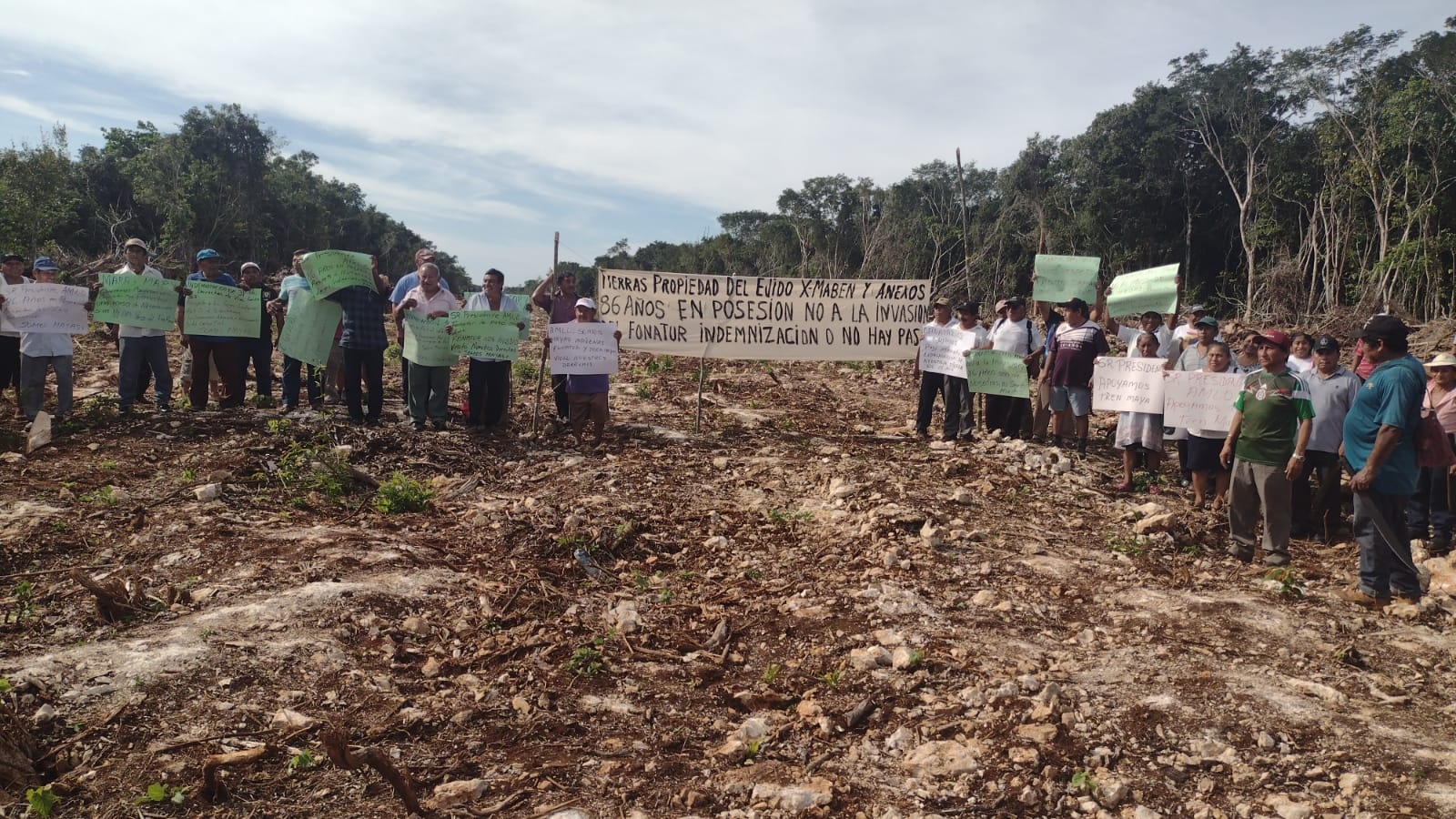 350 ejidatarios de Carrillo Puerto denuncian presunta invasión de tierras por parte de Fonatur