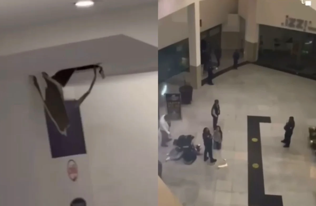 La mujer se encontraba junto a las escaleras en el tercer piso, en el momento en que el piso cedió y se desplomó