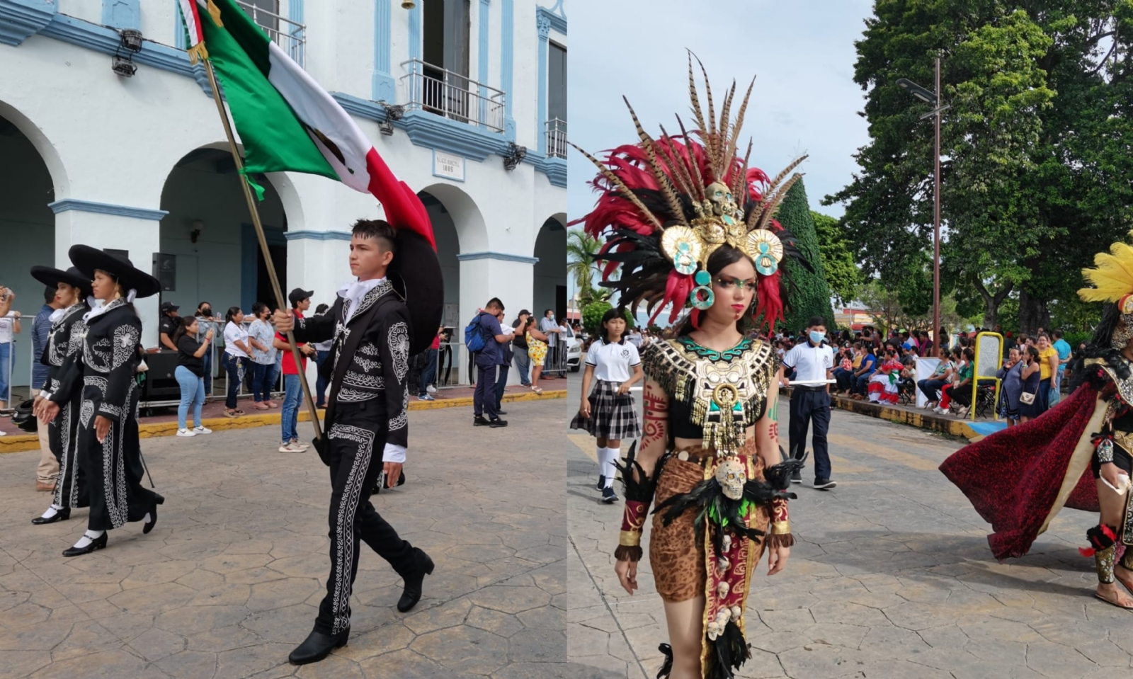 El desfile fue pospuesto a causa de las lluvias en Progreso