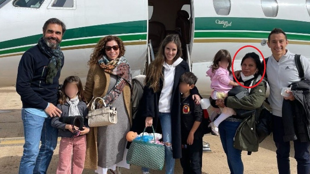 Esposa de Andrés Guardado lleva a niñera a Qatar