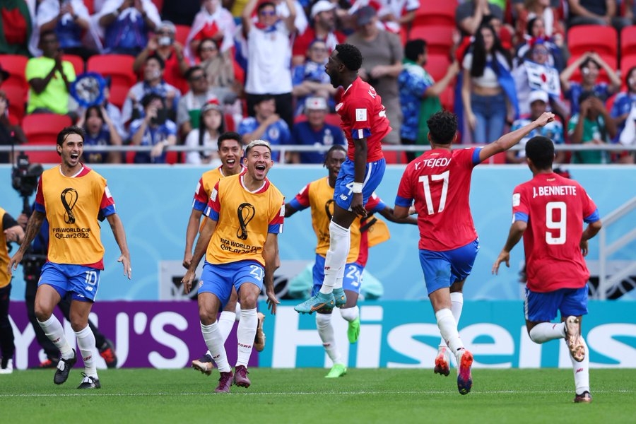Costa Rica rompe los pronósticos tras derrotar a Japón en Qatar 2022