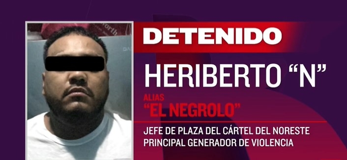 Heriberto “N”, presunto jefe de plaza en Tamaulipas, fue detenido por el Ejército