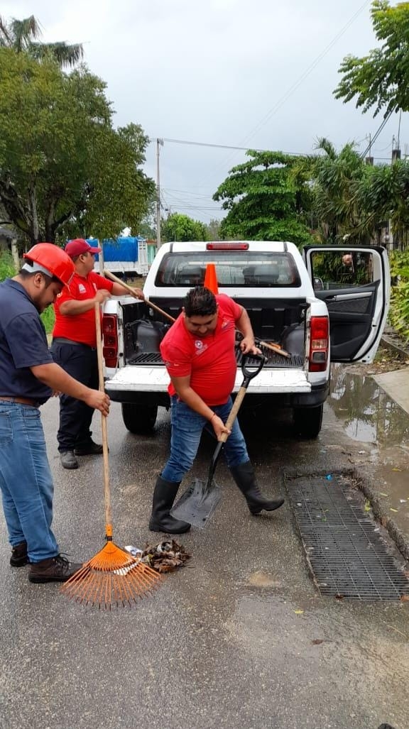 Coeproc activa brigadas de limpieza en Felipe Carrillo Puerto ante la Depresión Tropical Lisa