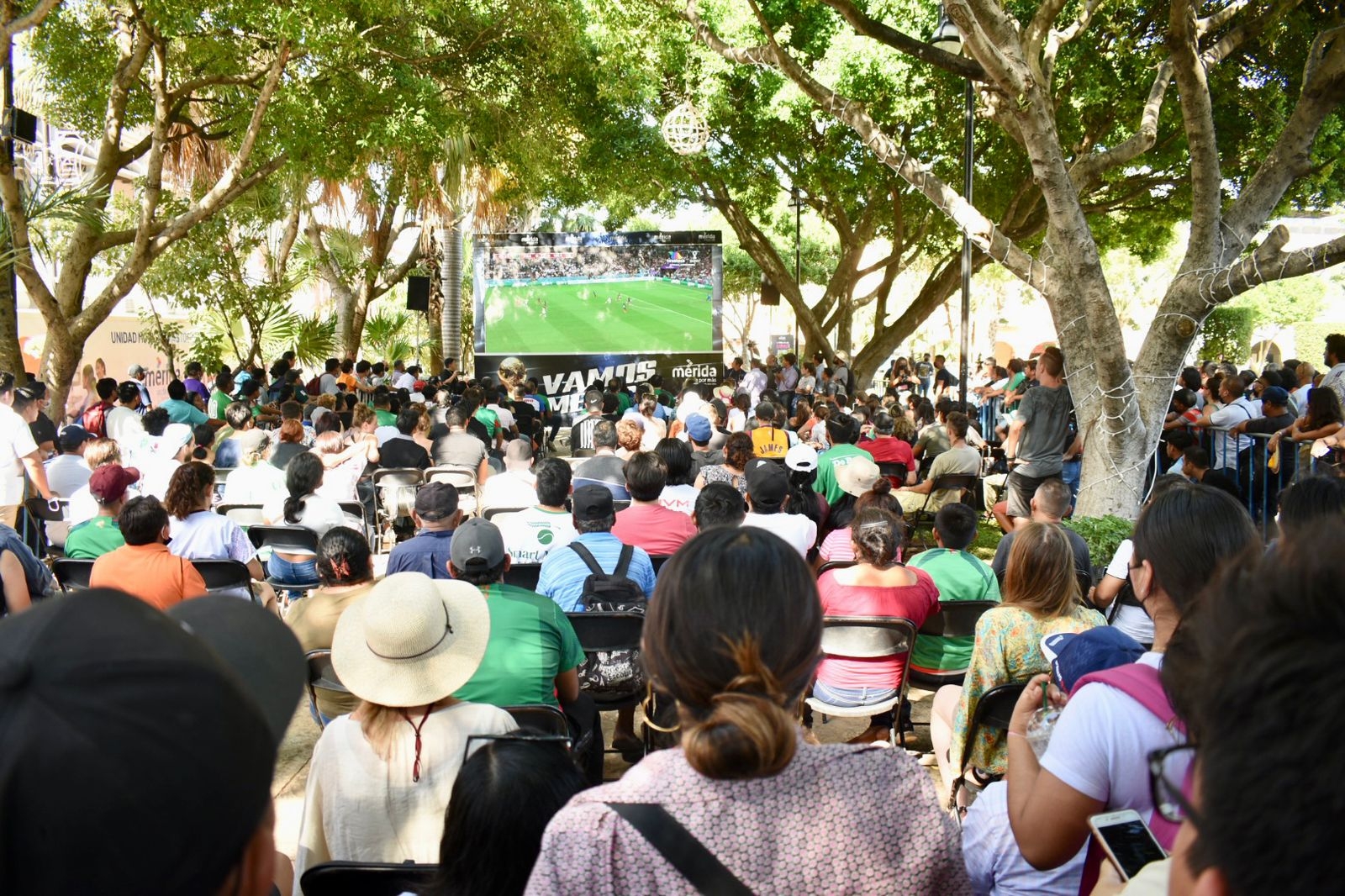 La transmisión fue en la Plaza Grande de Mérida