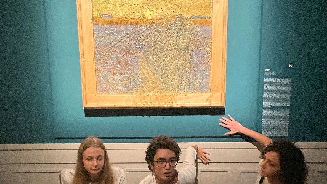 Vierten puré de verduras en "El sembrador" de Van Gogh en Roma