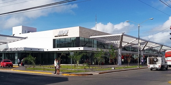 La terminal se encuentra en el centro de Mérida, a unas cuadras del barrio de San Juan