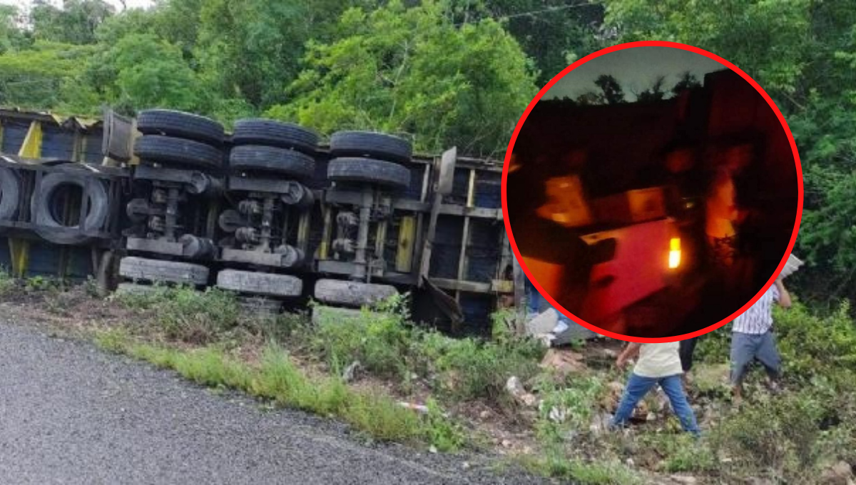 Rapiñan tráiler de Sabritas en la carretera Isla Aguada-Sabancuy; es el segundo en una semana