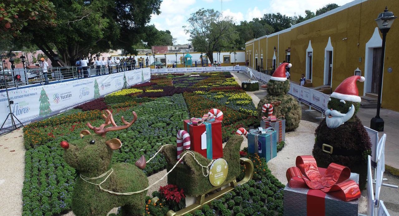 Los Paseos navideños de las flores se encuentran en Mérida, Izamal, Hunucmá y Valladolid