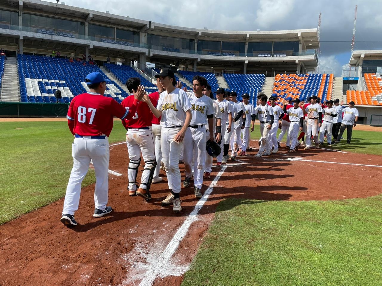 Un buscador de talento de los Tigres de Detroit felicito a los jóvenes de ambos equipos