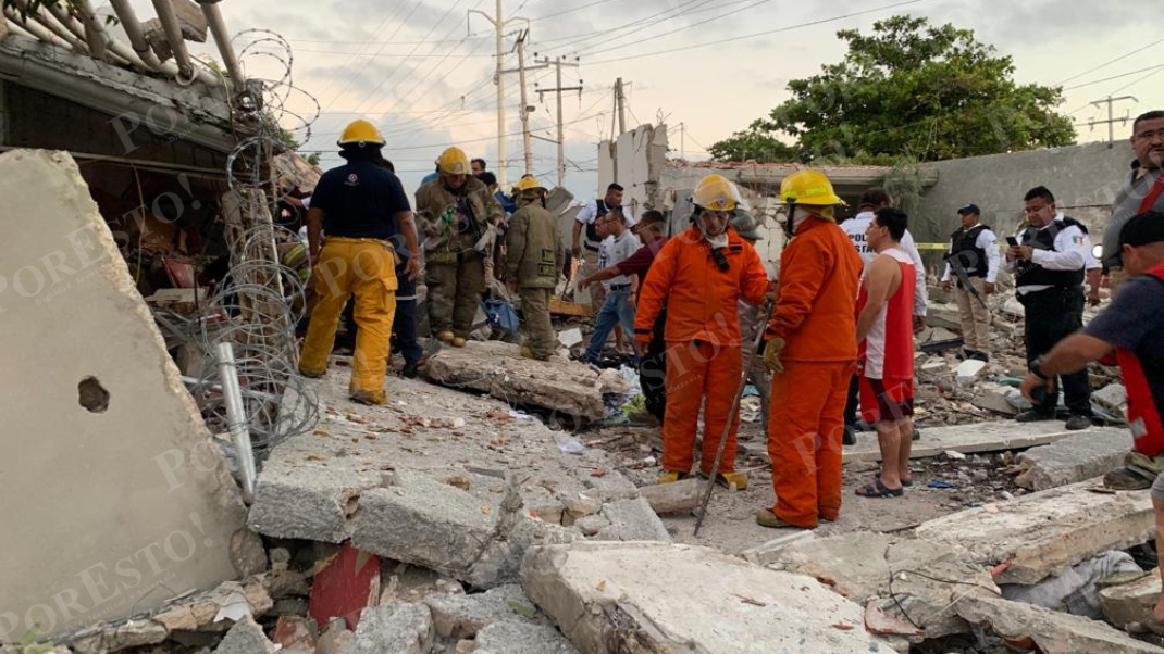 Explota una casa en Ciudad del Carmen; hay dos muertos